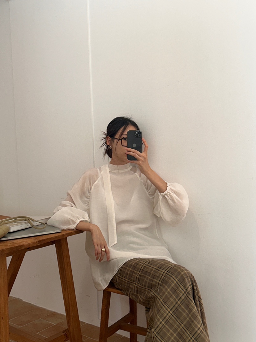 ME MO韓國直郵東大門實拍女裝新品真品職業休閑襯衫蕾絲衫ME MO襯衫/蕾絲衫